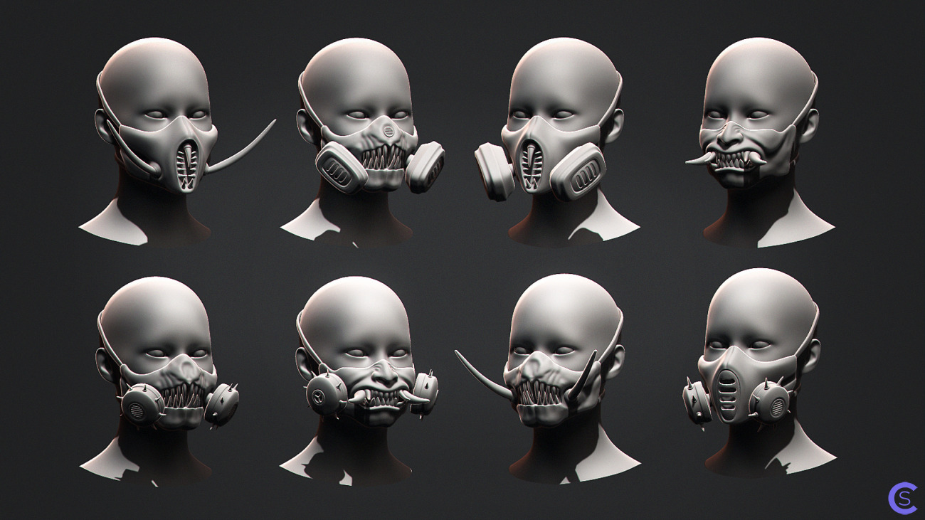 Противогазы Том 02 / Gas Mask Constructor Kitbash Vol 02